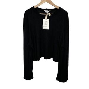 Urban Renewal Women Long Sleeve Pullover Sweater Black XL Casual Recycled Casual